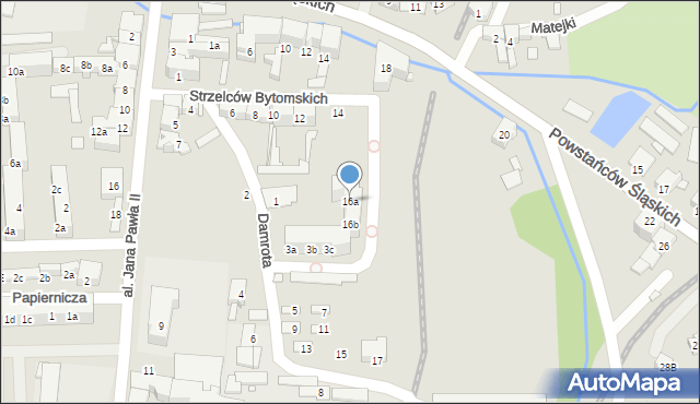 Głuchołazy, Strzelców Bytomskich, 16a, mapa Głuchołazy