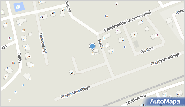 Gniezno, Staffa Leopolda, 4, mapa Gniezna