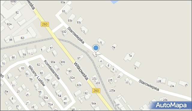 Gniezno, Starowiejska, 2, mapa Gniezna