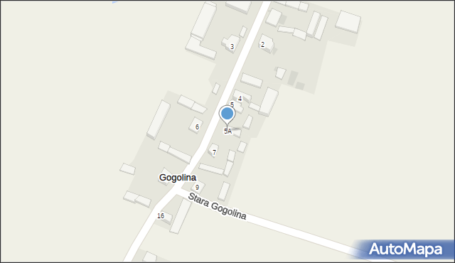 Gogolina, Stara Gogolina, 5A, mapa Gogolina