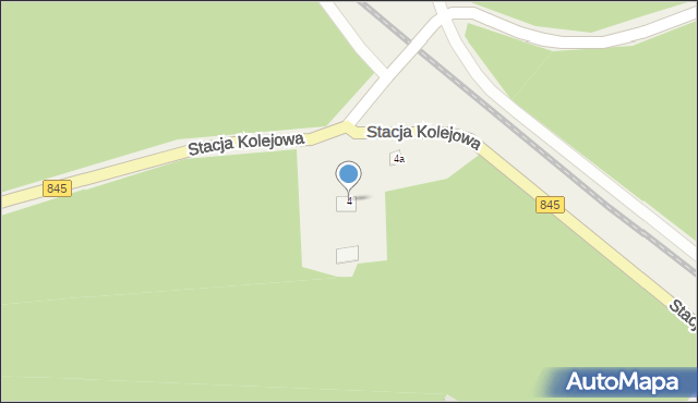 Gołąb, Stacja Kolejowa, 4, mapa Gołąb