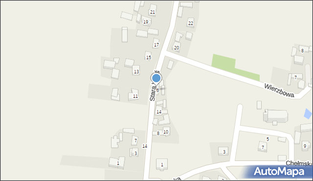 Gołaczewy, Stara Wieś, 16, mapa Gołaczewy