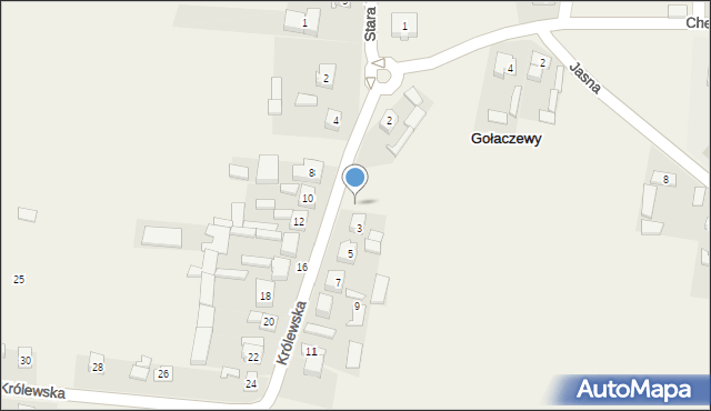 Gołaczewy, Stara Wieś (Gołaczewy), 5, mapa Gołaczewy