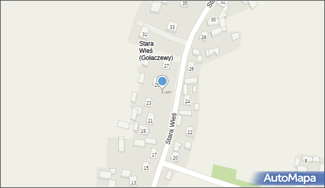 Gołaczewy, Stara Wieś (Gołaczewy), 57a, mapa Gołaczewy