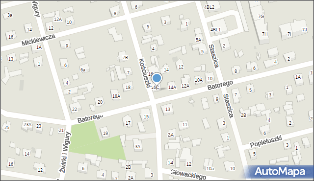 Góra Kalwaria, Stefana Batorego, 16a, mapa Góra Kalwaria