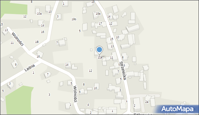 Góra Świętej Anny, Strzelecka, 11a, mapa Góra Świętej Anny