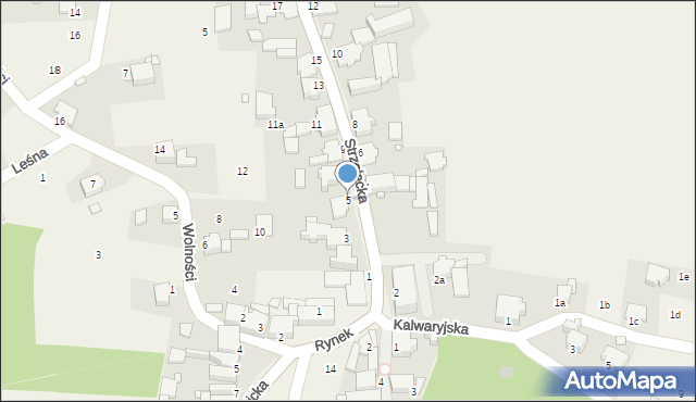 Góra Świętej Anny, Strzelecka, 5, mapa Góra Świętej Anny