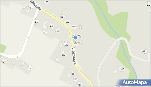 Gorlice, Stróżowska, 176, mapa Gorlic