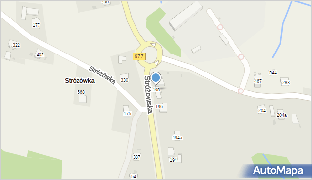 Gorlice, Stróżowska, 198, mapa Gorlic