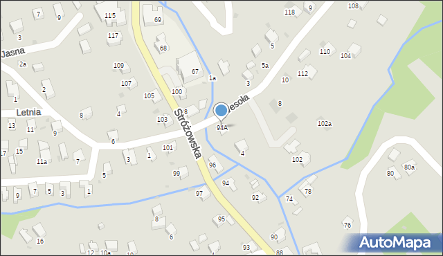 Gorlice, Stróżowska, 94A, mapa Gorlic