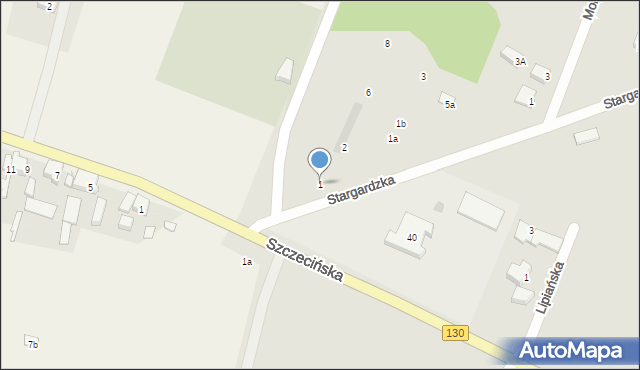 Gorzów Wielkopolski, Stargardzka, 1, mapa Gorzów Wielkopolski