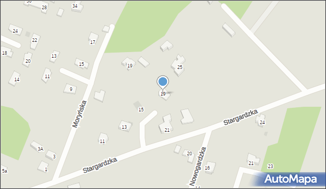 Gorzów Wielkopolski, Stargardzka, 19, mapa Gorzów Wielkopolski