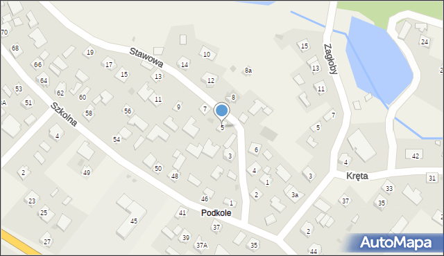 Gorzyce, Stawowa, 5, mapa Gorzyce