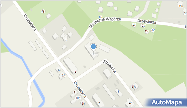 Gościcino, Strażacka, 3, mapa Gościcino