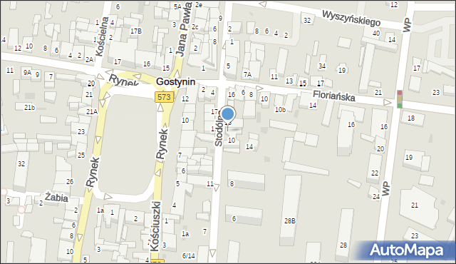 Gostynin, Stodólna, 12, mapa Gostynin