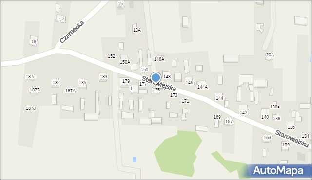 Gózd, Starowiejska, 175, mapa Gózd