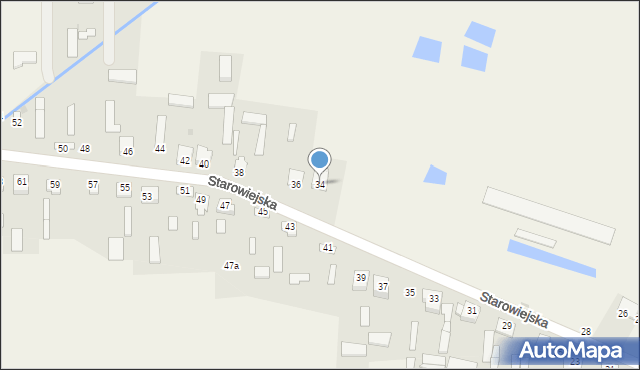 Gózd, Starowiejska, 34, mapa Gózd