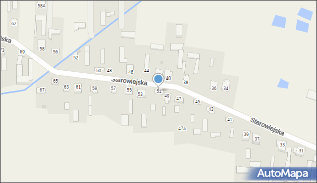 Gózd, Starowiejska, 51, mapa Gózd