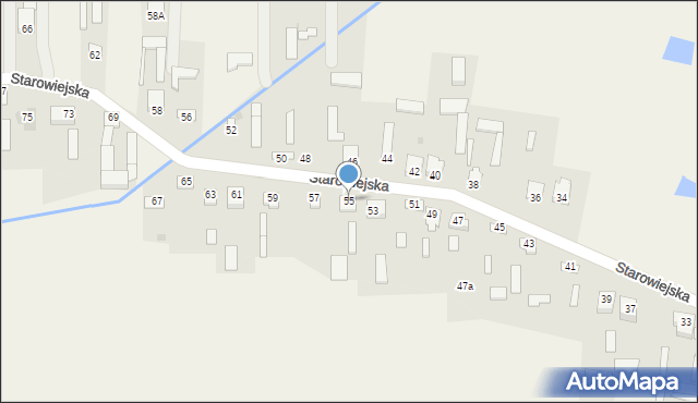 Gózd, Starowiejska, 55, mapa Gózd