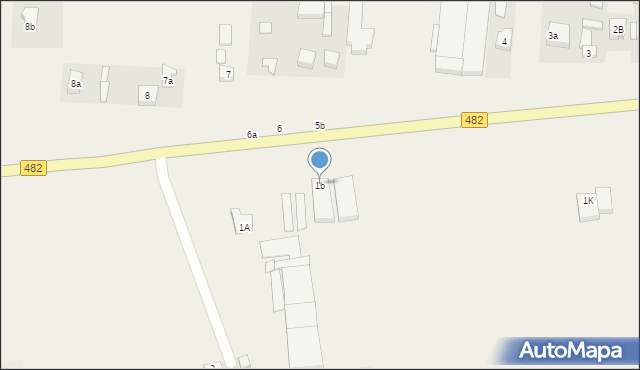 Grabowiec, Stawiszcze, 1b, mapa Grabowiec