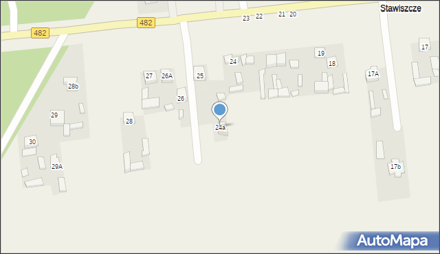 Grabowiec, Stawiszcze, 24a, mapa Grabowiec