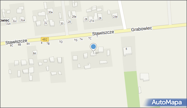 Grabowiec, Stawiszcze, 7C, mapa Grabowiec