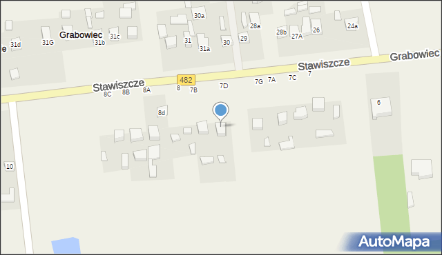 Grabowiec, Stawiszcze, 7D, mapa Grabowiec