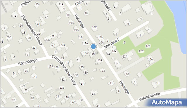 Grodzisk Mazowiecki, Stefana Batorego, 15, mapa Grodzisk Mazowiecki