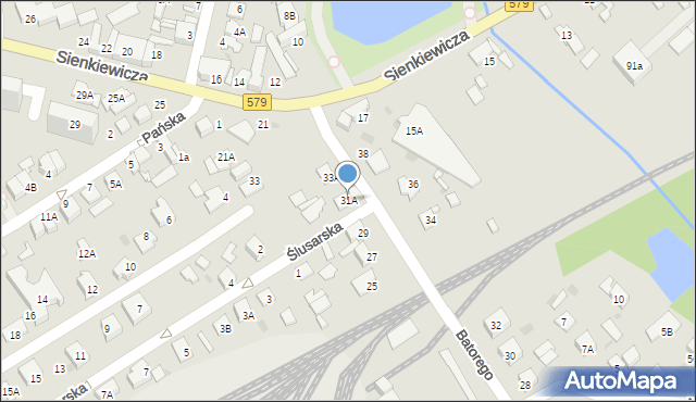 Grodzisk Mazowiecki, Stefana Batorego, 31A, mapa Grodzisk Mazowiecki