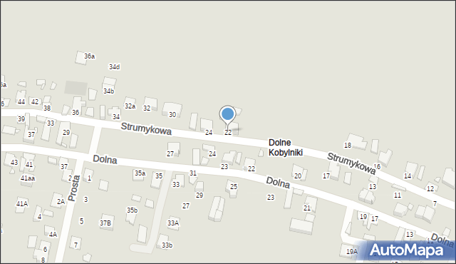 Grodzisk Wielkopolski, Strumykowa, 22, mapa Grodzisk Wielkopolski