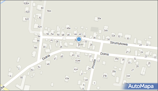 Grodzisk Wielkopolski, Strumykowa, 37, mapa Grodzisk Wielkopolski