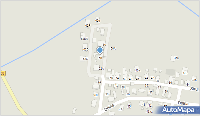 Grodzisk Wielkopolski, Strumykowa, 58, mapa Grodzisk Wielkopolski