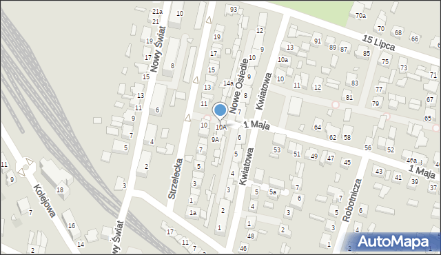 Grodzisk Wielkopolski, Strzelecka, 10A, mapa Grodzisk Wielkopolski