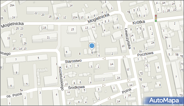 Grójec, Starostwo, 6, mapa Grójec