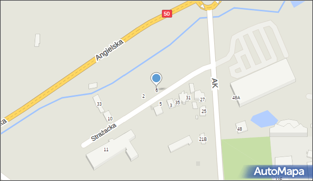 Grójec, Strażacka, 6, mapa Grójec