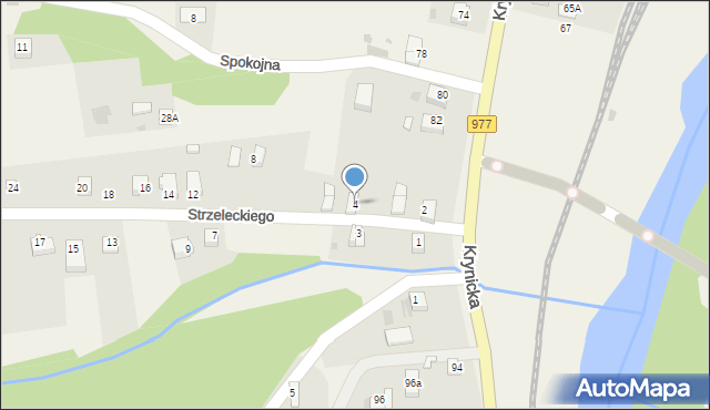 Gromnik, Strzeleckiego, 4, mapa Gromnik