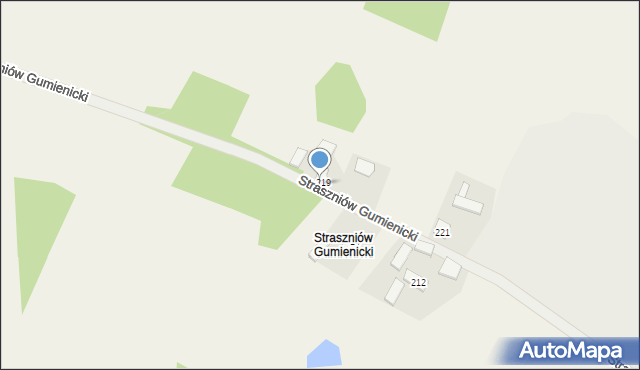 Gumienice, Straszniów Gumienicki, 15, mapa Gumienice