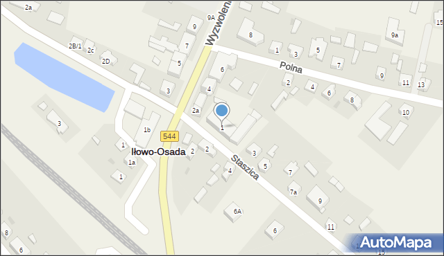 Iłowo-Osada, Staszica Stanisława, 1, mapa Iłowo-Osada