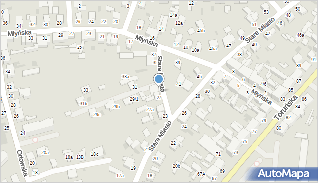 Inowrocław, Stare Miasto, 29, mapa Inowrocławia