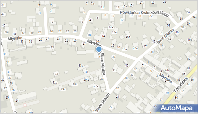 Inowrocław, Stare Miasto, 35, mapa Inowrocławia