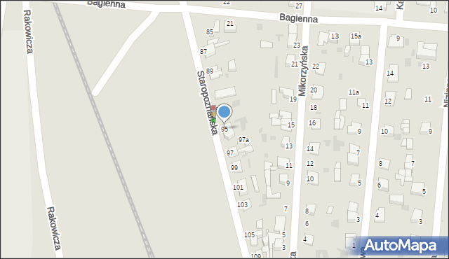 Inowrocław, Staropoznańska, 95, mapa Inowrocławia