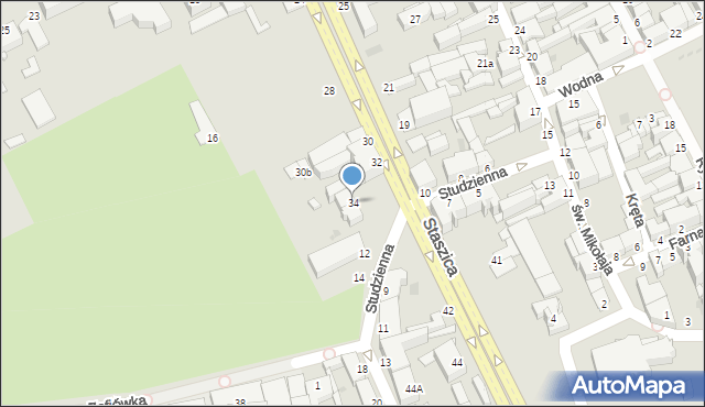 Inowrocław, Staszica Stanisława, 34, mapa Inowrocławia