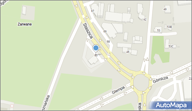 Inowrocław, Staszica Stanisława, 60, mapa Inowrocławia