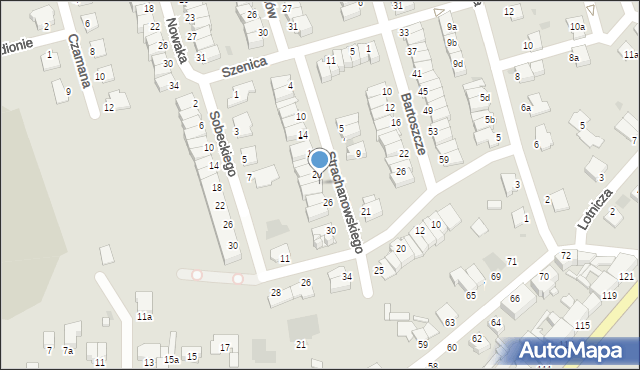 Inowrocław, Strachanowskiego Marcina, hm., 22, mapa Inowrocławia