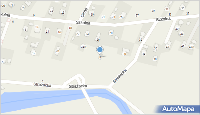 Iskrzynia, Strażacka, 9, mapa Iskrzynia