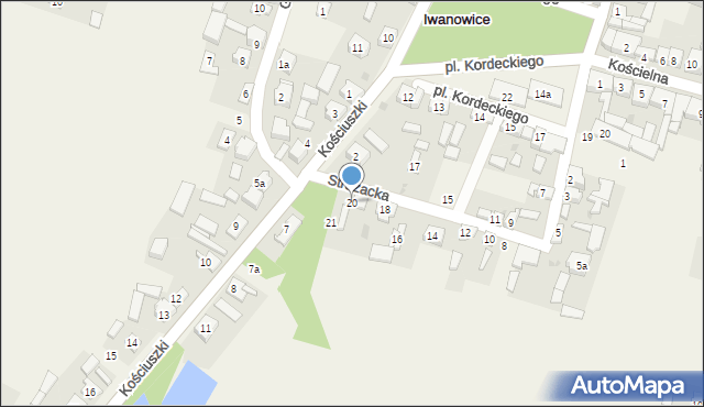 Iwanowice, Strażacka, 20, mapa Iwanowice