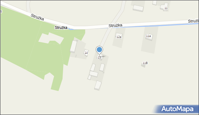 Iwanowice, Strużka, 13, mapa Iwanowice