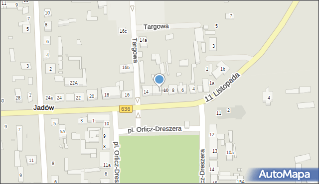 Jadów, Stanisława Augusta Poniatowskiego, 12, mapa Jadów