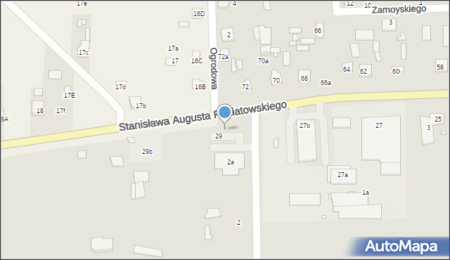 Jadów, Stanisława Augusta Poniatowskiego, 29a, mapa Jadów