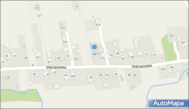 Jadowniki, Staropolska, 59, mapa Jadowniki